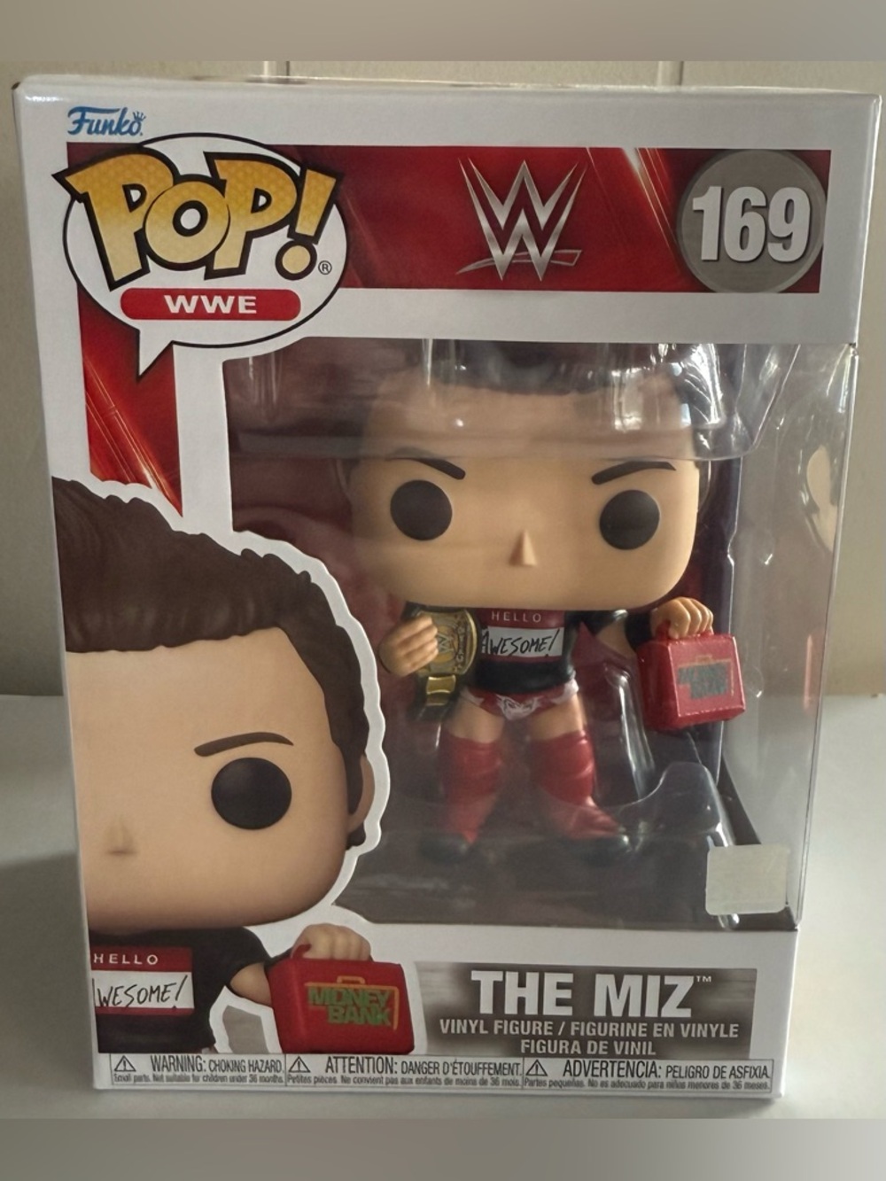 Funko Pop! WWE The Miz Vinyl Figure - Red, Black, Gold